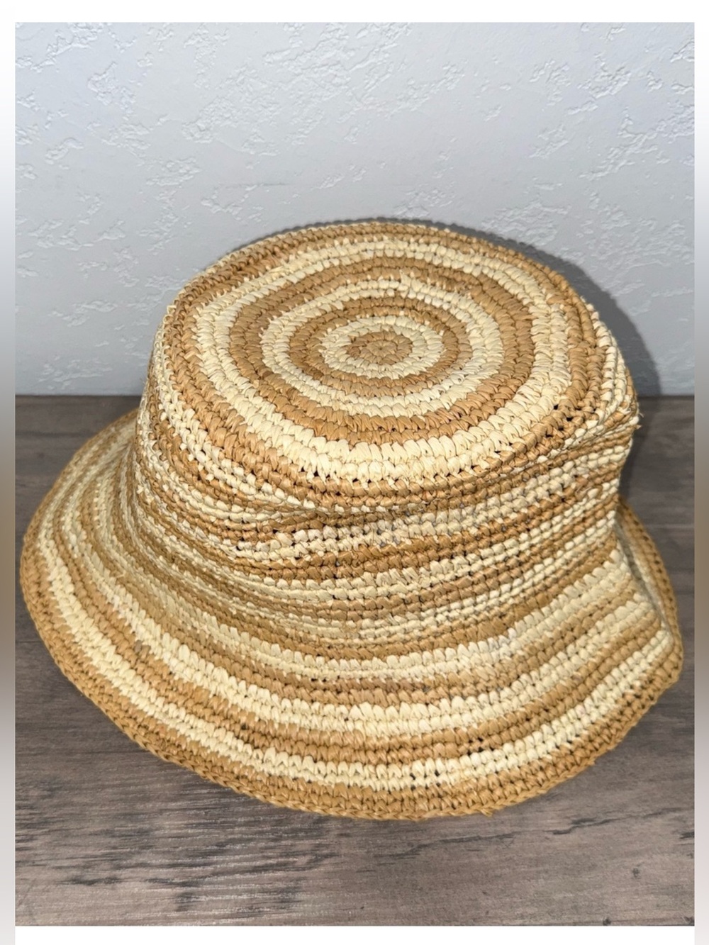 l*space Natural Straw Bucket Hat